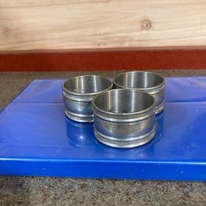 Pewter napkin rings